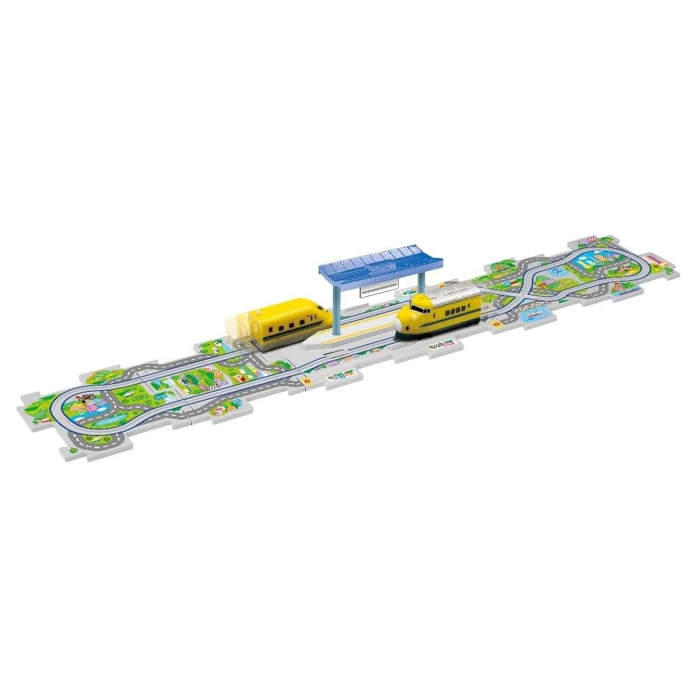 

Masudaya Corporation Panel World Shinkansen Stop & Go Toy Set Doctor Yellow Battery Operated Train for Ages 3+