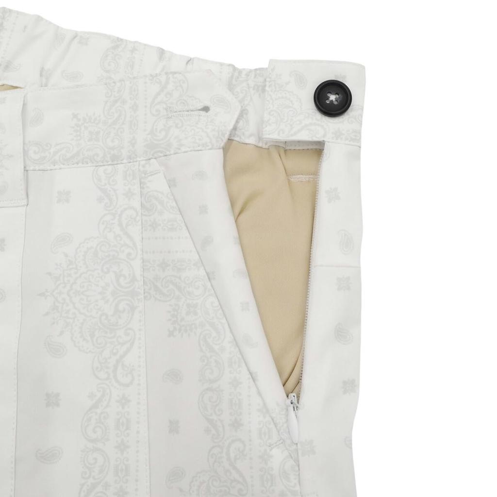 New Era Bandana Golf Asymmetrical Pleated Size S Women's Skirt, White,