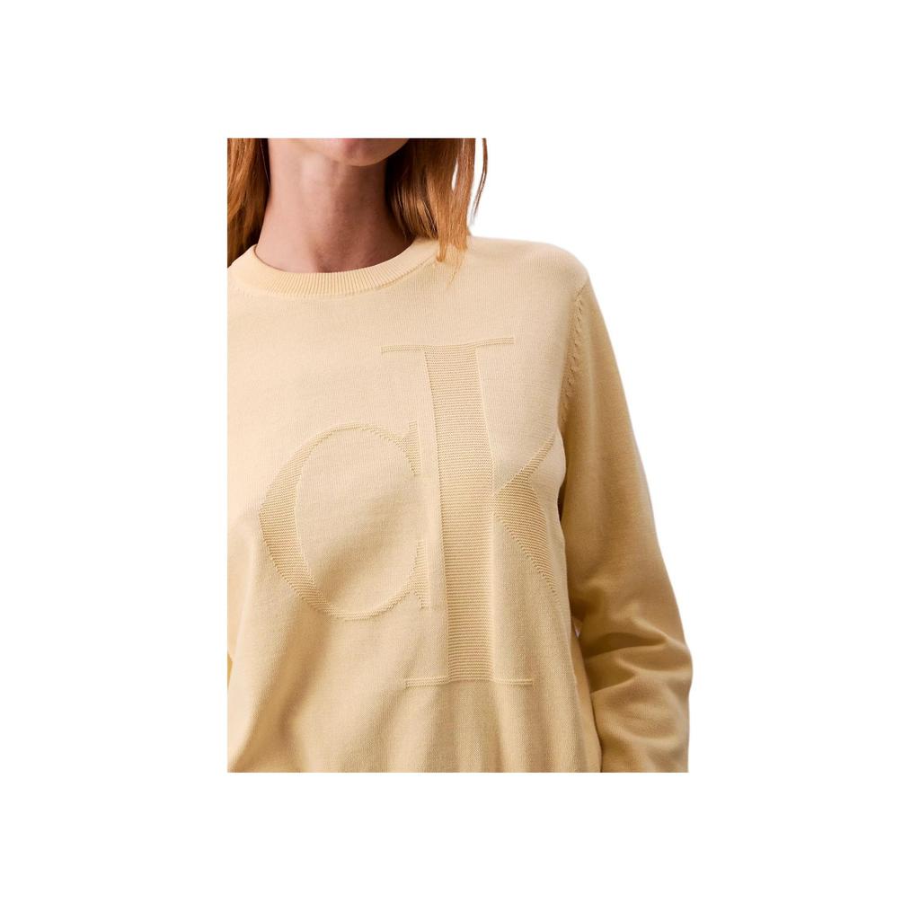 Calvin Klein Comfortable Round Neck Casual Solid Color Long Sleeve Sweater Women sweater 47B352G-RM9