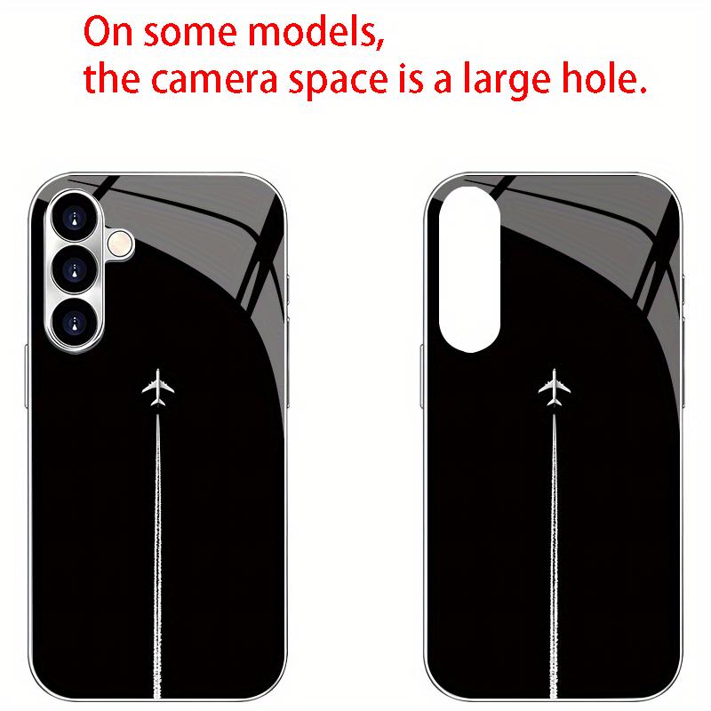 Aircraft tail glass phone case suitable for Samsung for galaxy S26 S25 S24 S23 S22 S20 FE Ultra Plus 5G anti fall back cover