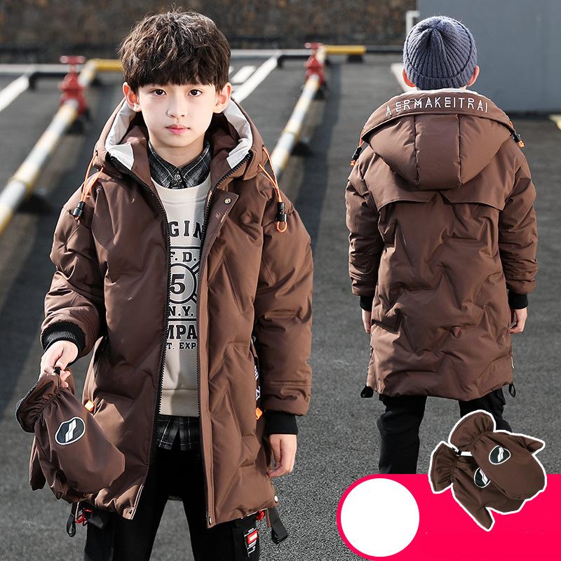 

Детская Зимняя Теплая Куртка Пальто Комбинезон Мальчик Верхняя Одежда Младенец Пальто 170cm коричневый