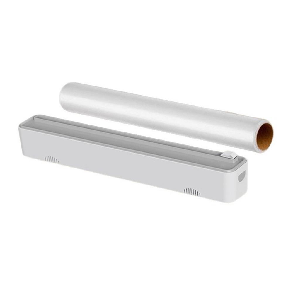 Wall Mounted Plastic Wrap Cutter Space Saving Tin Foil Cutting Box Food Film Dispenser Restaurants