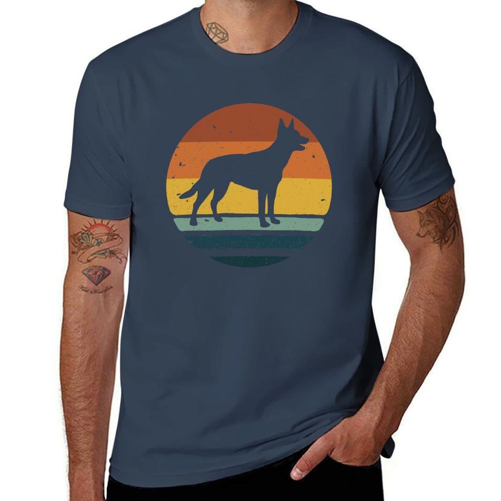 Kelpie Retro Vintage T-Shirt t shirts for man cotton t shirts for man pack cotton t shirts designer T-Shirt
