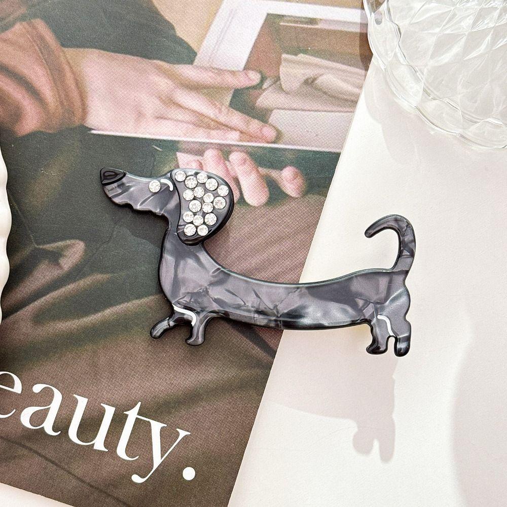 Korean Style Cute Duckbill Clip Dog Shape Lovely Barrettes Fashion Cartoon Hairpin  Female