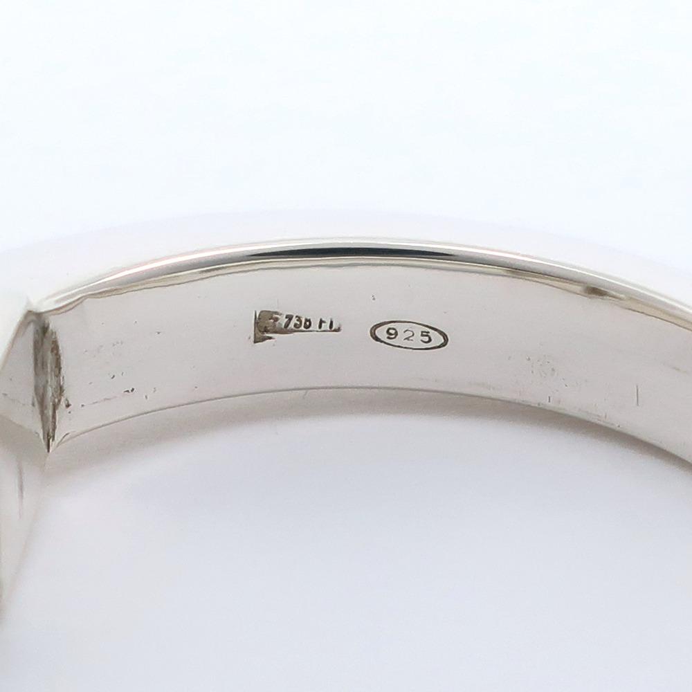 GUCCI Square G Ring Fork Ring vintage Silver925 #6.2(US Size) 6.5g Women Used
