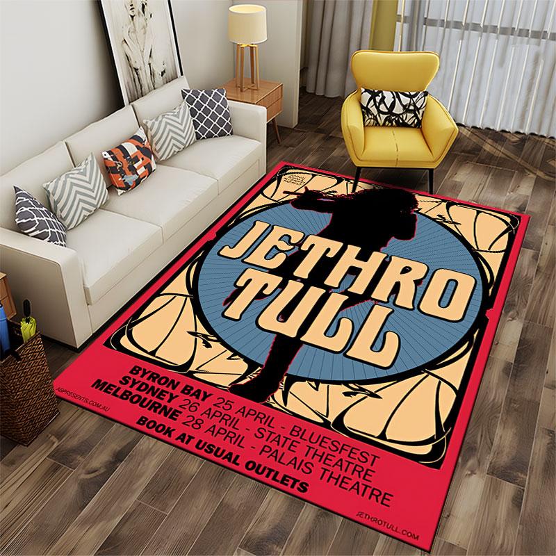 Jethro Tull Concert Poster suitable as a non-slip mat for the living room or bedroom sofa