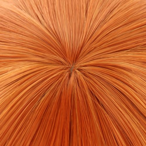 Eileen Love Live! Hoshizora Rin Cosplay Wig, Heat-Resistant, Anime, Halloween, Christmas, Disguise Wig, School Festival [Includes Net]