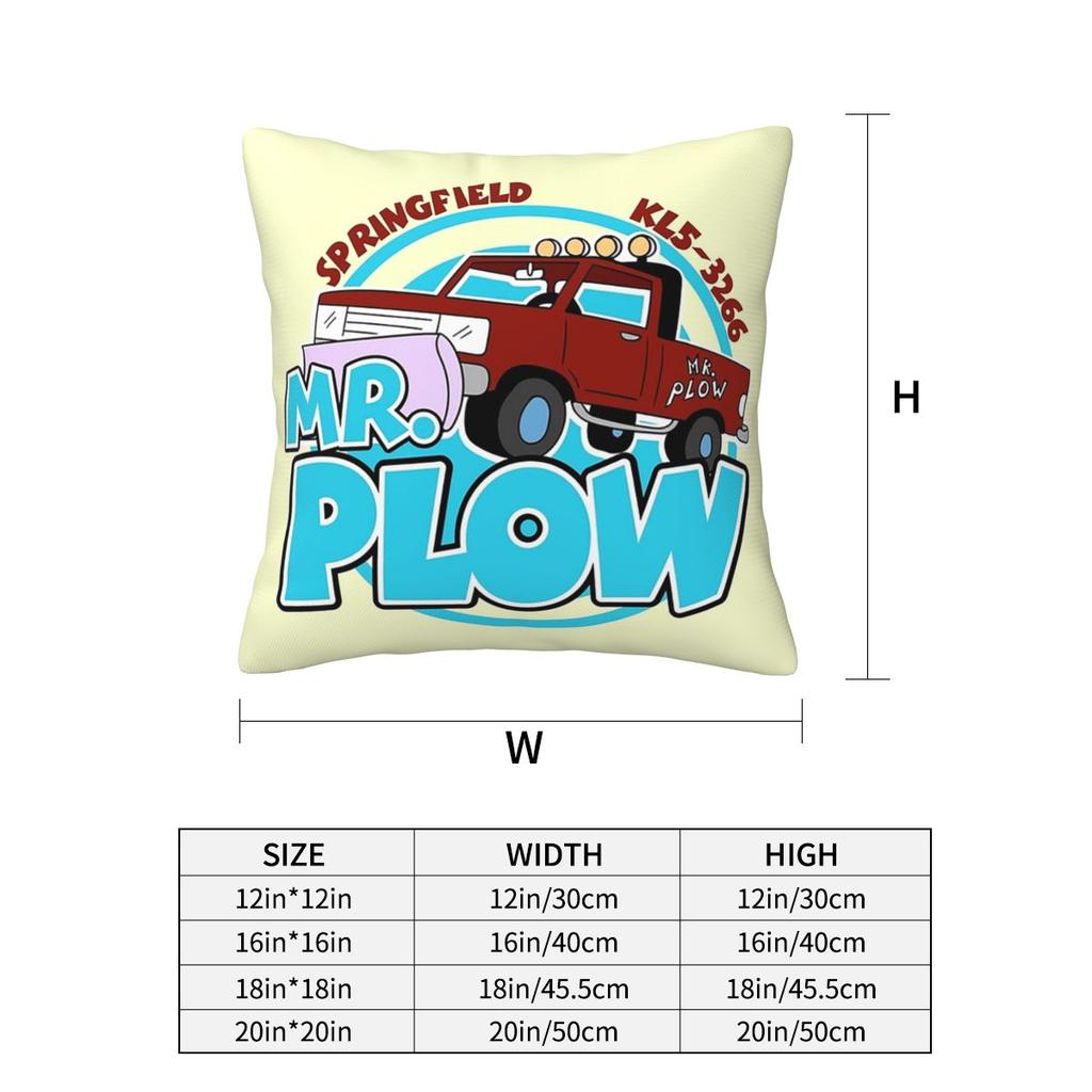 Mr Plow Thats My Name Square Pillowcase Cushion Cover Pillow Case Throw Pillow Cover for Home Sofa Living Room