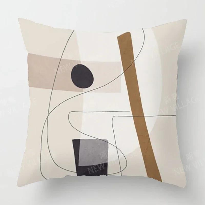 Nordic Fall Home Decor Autumn Throw Pillow Cover Sofa Cushion Cover Modern Morandi