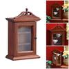 Antique Miniature Wooden Hanging Shelf For Doll House Scene Decoration Easy Assembly Craft Model Project Furniture