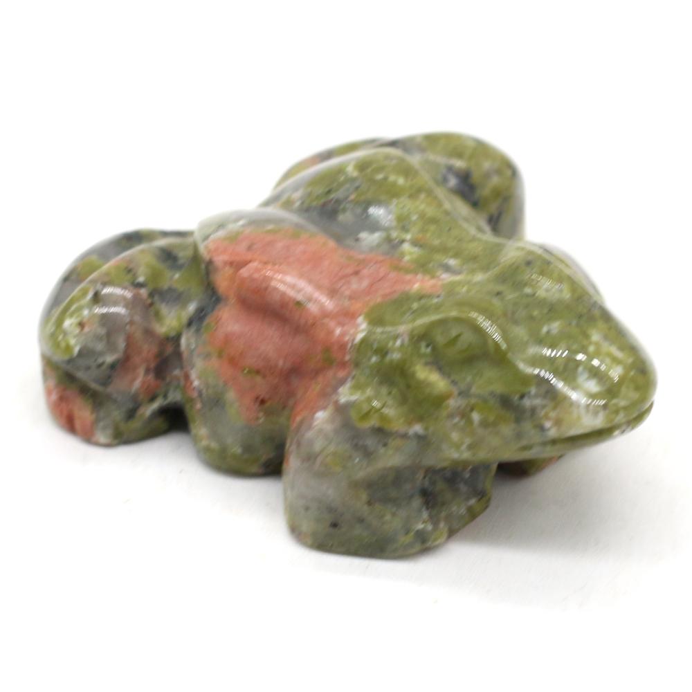 1Pc, Money Frog Figurine, Natural Crystal Stone Ornamental Decorations Jewelry for Good Luck & to Manifest Wealth 30×38mm