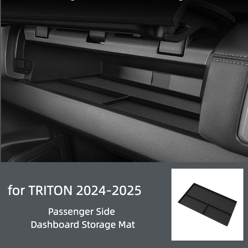 Suitable for 24-25 Mitsubishi TRITON Silicone Co-pilot Dashboard Storage Box Car Storage Box