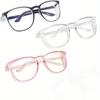 3PCS Ladies Gentlemen Nurses Anti Fog Transparent Fashionable Goggles with Side Shields Adult Eye Protection Safety Glasses