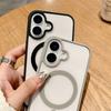 Luxury Shockproof Magsafe Wireless Charge Case for iPhone 16 Plus 16 Pro Max Clear Magnetic Bumper Cover