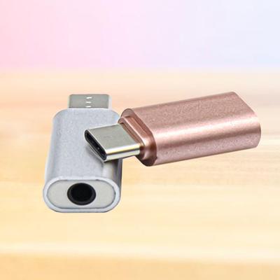 Adapter Portable Plug Play Mini Type C To 3.5mm Headphone Jack Audio Stereo Converter for Huawei