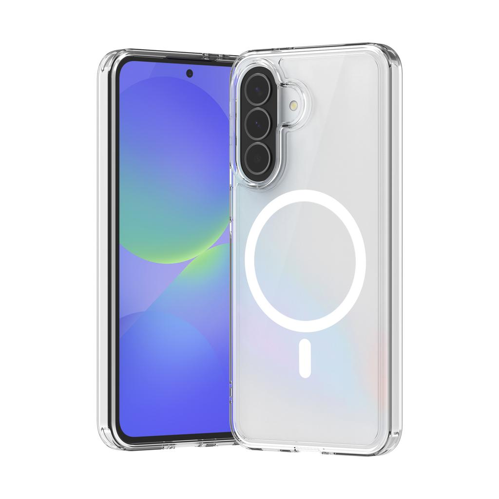 Applicabile a Samsung A27 custodia trasparente magnetica per cellulare A57/A37 Bayer anti-ingiallimento tpu + pc anti-caduta due-in-uno A17