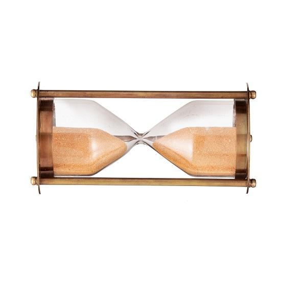 Vintage Brass Hourglass Brass Sand Timer Both Side Compass Sand Timer Hour Glass For Home, Office Décor.