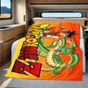 1pz Coperta in Flanella con Stampa DRAGON BALL, Alta qualità per Tutte le Stagioni, Arredamento per la Casa, Calore e Comfort, Perfetta per Regali di Natale