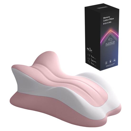 Couples Butt Cushion 3D Curved Wavy Back Cushion Multi-Position Support Memory Foam Wedge Pillow for Bed Lying And Sitting Couples Intimacy