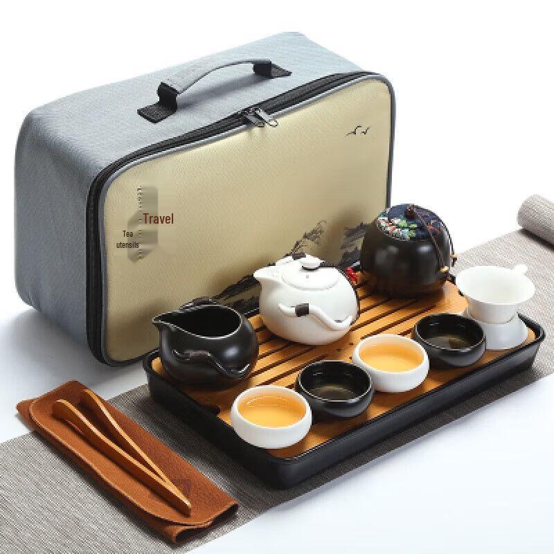 Portable Ceramic Travel Kung Fu Tea Set