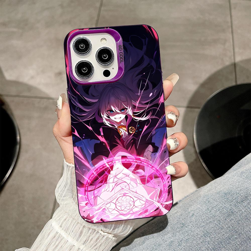 

Wandering Witch Elaina Purple Translucent Mobile Phone Case for iPhone 17 16 15 14 13 12 11 X XR XS Air Pro Max Plus Cover iPhone 13 Pro Max