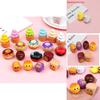 Bread Doughnut Plastic Emoji Toy Car With Pullback Action For Kids Gift And Interactive Play