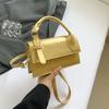 Chic Fashion Street Style Medium Square Bag Pu Leather Crossbody Handbag 2024
