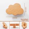 6pack/lot Moon Drawer Knobs Wooden Handles For Children S Room Decor Wooden Animal Cabinet Knobs