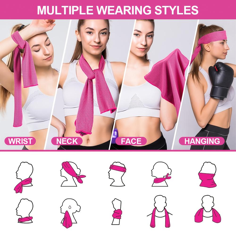 5pcs/1pc Outdoor Personal Care Sports Quick-Drying Towel, Portable And Easy-to-Use Outdoor Sports Cooling Towel, Reusable