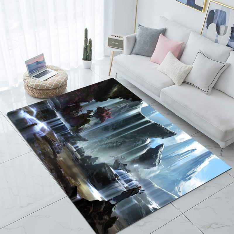 Praktisk Fantasiverden Teppe Kjøkkenmatte Inngangsdørmatte Soveromsgulvdekorasjon Stue Teppe Bad Sklisikkert teppe