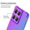 Shockproof Gradient Silicone Case for Motorola Edge 60 Fusion 60S Rainbow Color Anti-Knock Airbags Cover for Moto Edge 60 Stylus