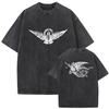 Kanye West Bully T-shirt Grafica Lavata Vintage Oversize Unisex Cotone