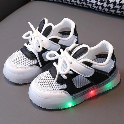 Tennis Shoe LED Children Trainer Cartoon Boy Casual Sneaker for Boy Kid Shoe for Girl Mesh Breathable Shoe Baby Illuminated Shoe