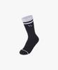 Empebeu Edge Stripe Crew Socks Black