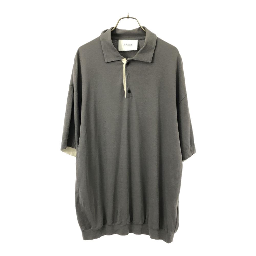 

COLUMN Сделано в Японии Футболка-поло с коротким рукавом L серый Мужская Б/У
