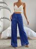 Damen 2025 High-Waist Pailletten Weitbein Hose - Neue Modische Lockere Passform