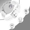 Jumpsunfun 20mm Watch Band for Omega X Swatch Speedmaster MoonSwatch, White Silicone Strap for Omega and Swatch Speedmaster MoonSwatch