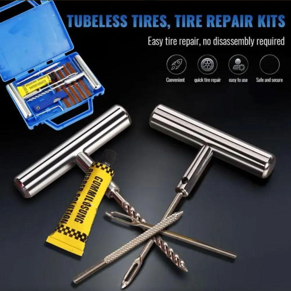 Mini Tool Kit Puncture Repair Kit Heavy Duty Tubeless Tire Repair Tire Repair Tool Kit  Motorcycle