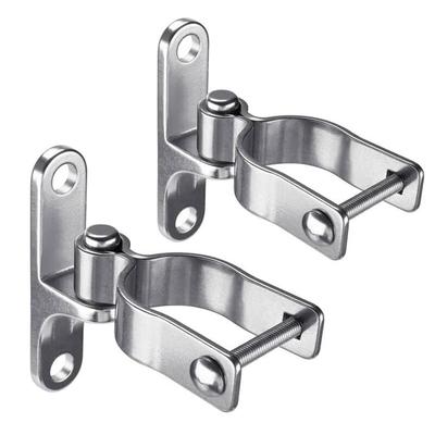 B-Est New 2-Pack Wall Mount Gate Hinge 1-3/8Inch Farm Gate Hinge, 304 Stainless Steel Tube Gate Hinge, Fence Hinge