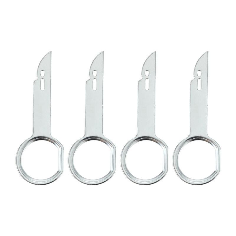 4Pcs Car Stereo Radio Disassembly Tool,Car Audio Disassembly Key,Manual Tool Kit,For Single Or Double DIN Factory Radios