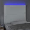 Maison Exclusive - Tête de lit à LED Blanc 100x5x118/128 cm Similicuir