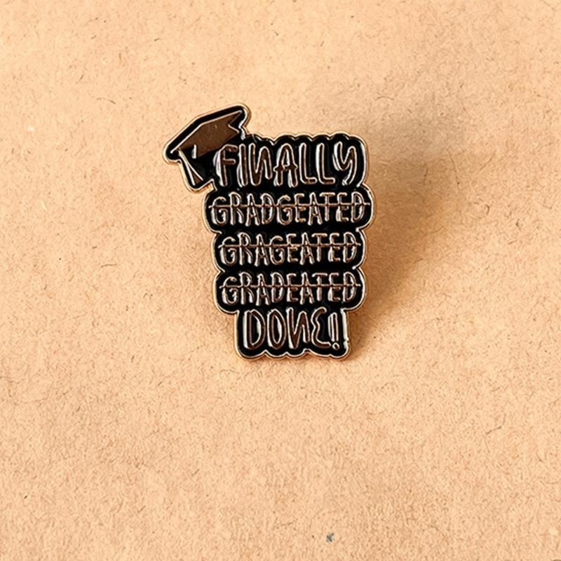 Graduation Hat Enamel Lapel Pin for Student, Graduate Enamel Lapel Pin for Graduation Gown Graduation Hat Decoration