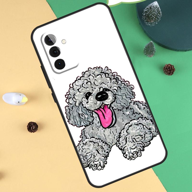 Poodle Dog Case For Samsung Galaxy A32 A52 A12 A14 A34 A54 A51 A71 A15 A25 A35 A55 A53 A33 A13 Cover