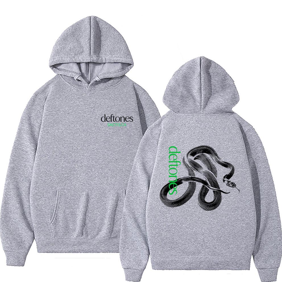 Limited Rock Band Deftones Private Music Snake Graphic Hoodie Men Women Fashion Oversized Sweatshirt Male Vintage Hoodies