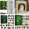 Cat Lovers Advent Calendar Christmas Countdown Toy With Felt Material For Cat Enthusiasts