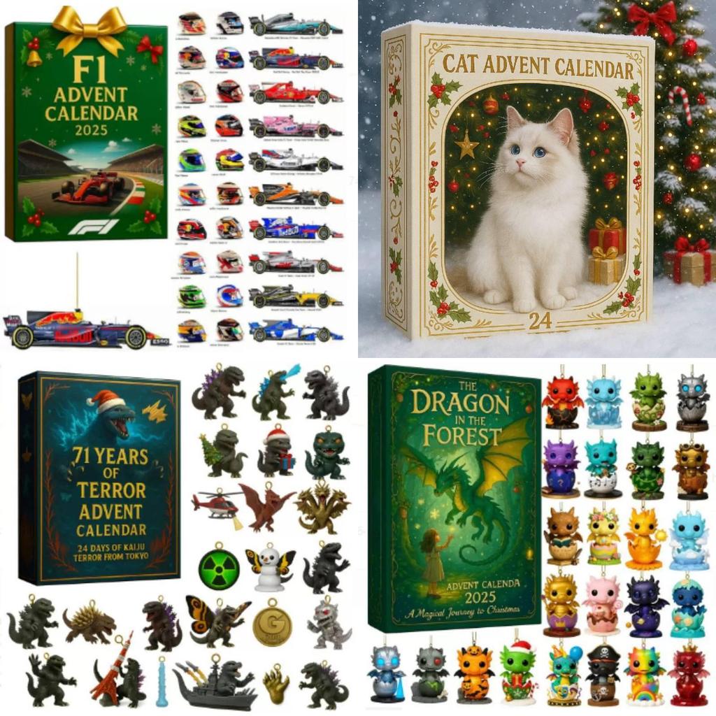 Cat Lovers Advent Calendar Christmas Countdown Toy With Felt Material For Cat Enthusiasts