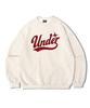UNDEROFF Oversized Sweatshirt Under Baseball Logo Oatmeal