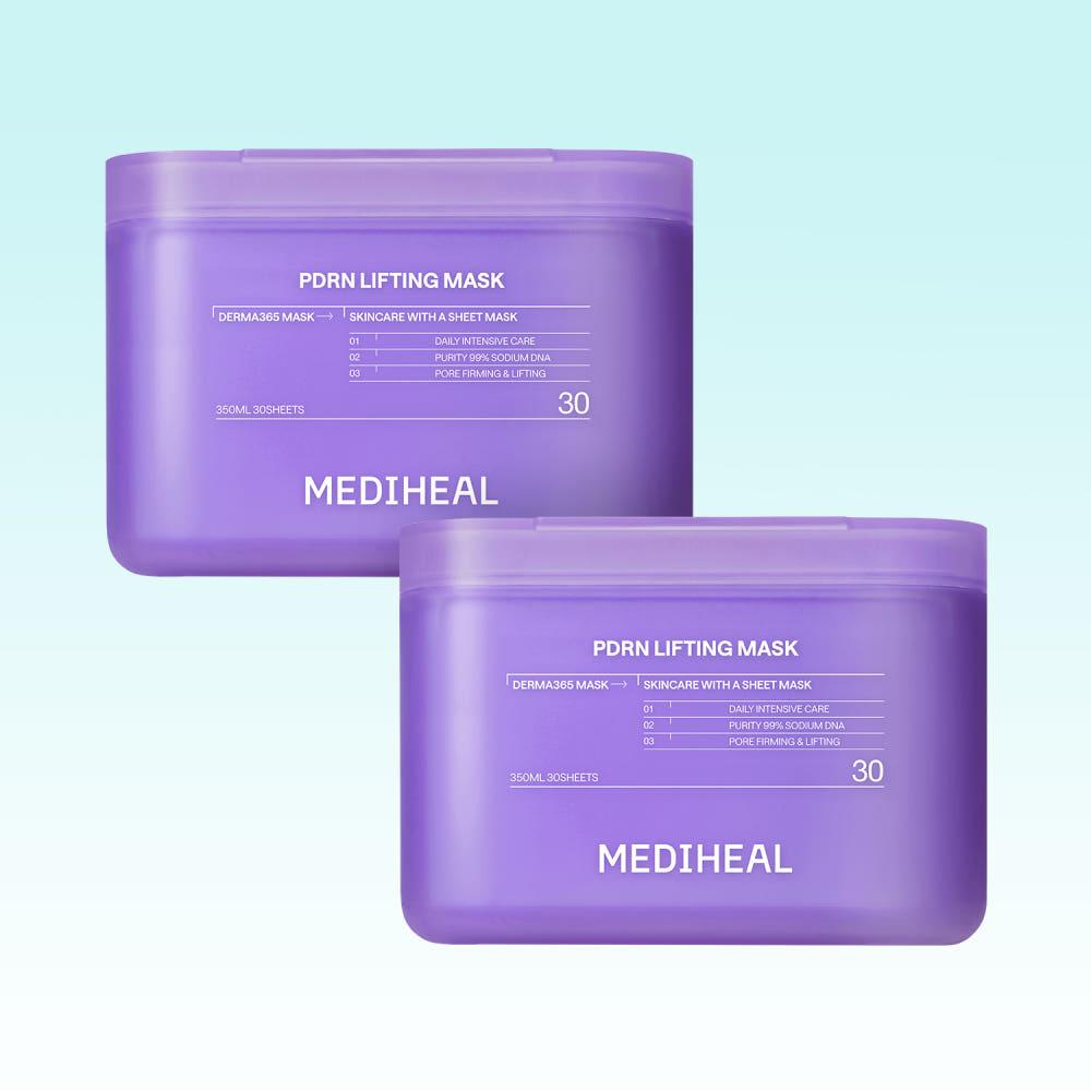Mediheal Derma 365 Pick & Use Daily Sheet Mask 30 Sheets 4 Types | Madecassoside / Tea Tree / Collagen / PDRN | Refill Available