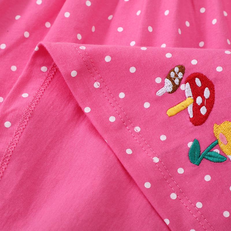 Dievčenské patchworkové šaty s výšivkou v európskom a americkom štýle, s dlhým rukávom a okrúhlym výstrihom - Kolekcia Jar & Jeseň.