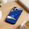 Airplane Pattern  Phone Case For iPhone17,16,15,14,13,12 Plus,Max Soft Silicone Black Cover
